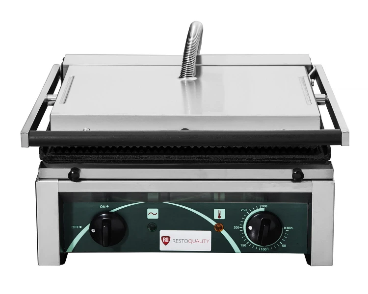 Grill gastronomiczny panini z termostatem do 300 stopni Celsjusza