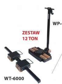 Kompletny zestaw transportowy 12 ton do przewozu maszyn i urządzeń
