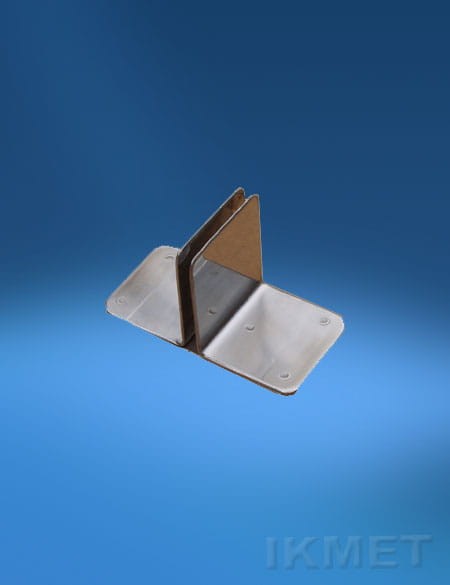 Uchwyt nierdzewny do przegrody plexi 3 mm