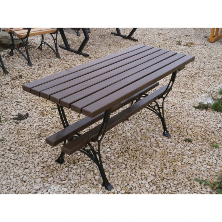 Aluminiowy stół parkowy 150 cm do ogrodu i przestrzeni publicznej