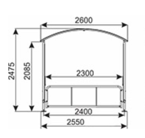 Wiata EURO T przekrój wymiary.jpg