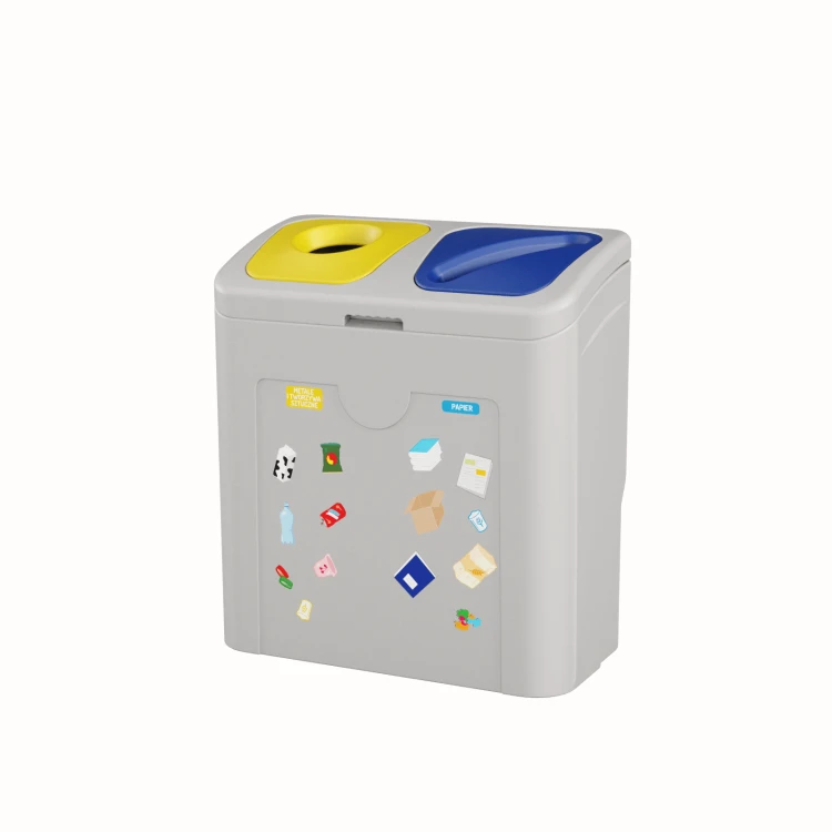 Pojemnik do segregacji odpadów EVO Minimal 2x50 l