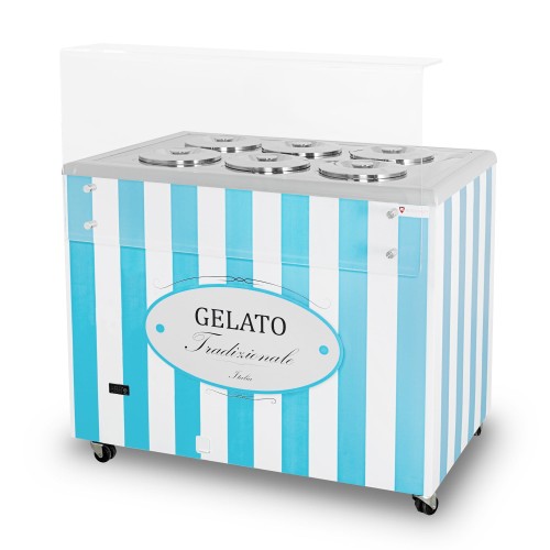 Dystrybutor do lodów GELATO POZETTI 6 BLUE