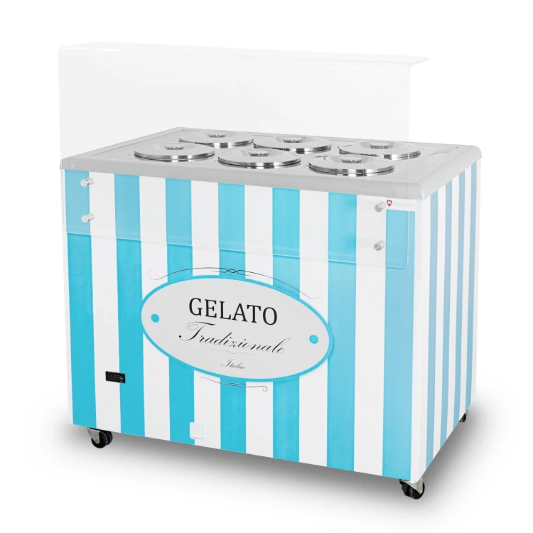 Dystrybutor do lodów GELATO POZETTI 6 BLUE