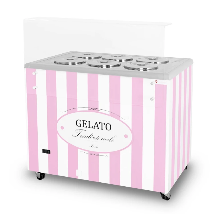 Dystrybutor do lodów GELATO POZETTI 6 PINK
