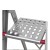 Drabina aluminiowa LADY9 do prac magazynowych