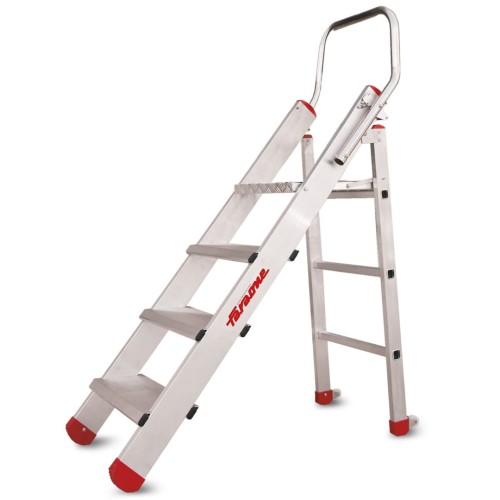Schody aluminiowe 4 stopnie z poręczą CM50.04