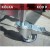 Schody przemysłowe aluminiowe CM5L z podestem roboczym