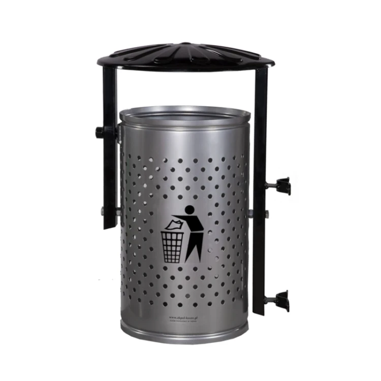 Kosz miejski 35 l z blachy ocynkowanej KACPER