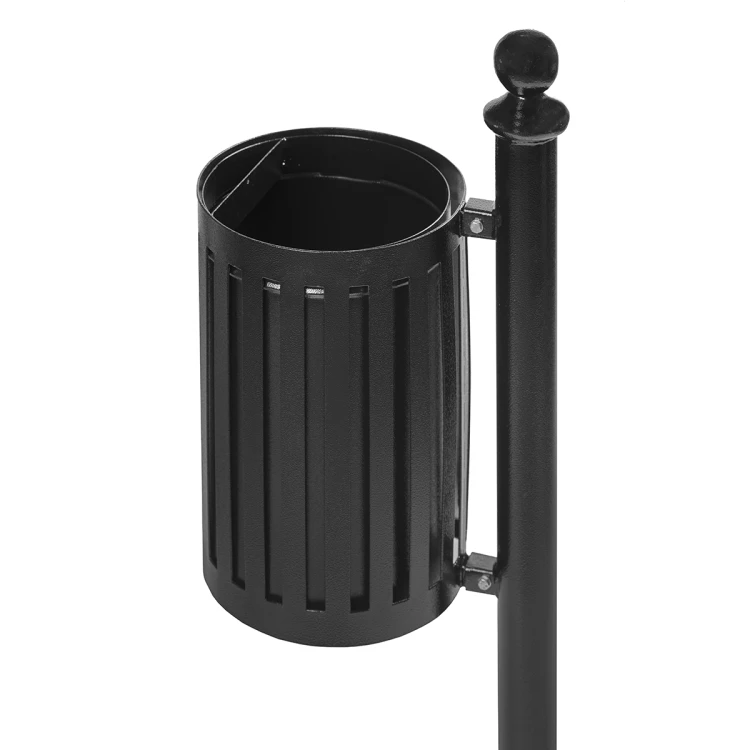 Metalowy kosz parkowy KACPER 35 l