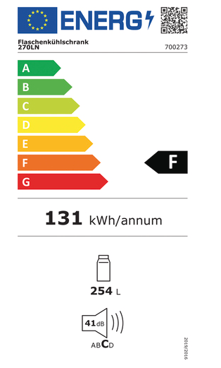 Chłodziarka do butelek z zakresem 0–8°C