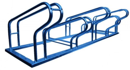 Stojak na rowery Bolek niebieski.JPG