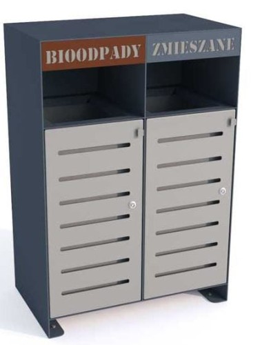 Kosz do segregacji odpadów Ajaks II 2x80 l