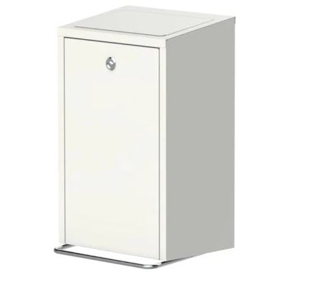 Kosz na śmieci pedałowy wiszący Hygienic Bin 18 l biały