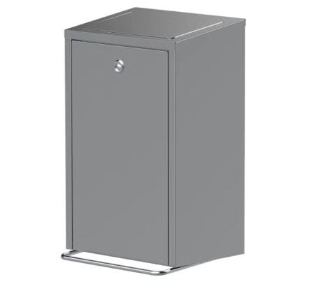 Kosz na śmieci pedałowy wiszący Hygienic Bin 18 l szary