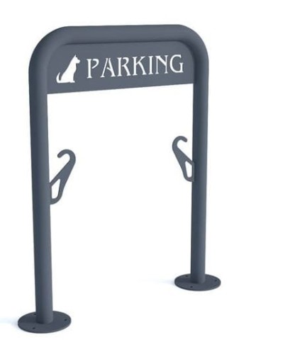 Parking dla psów VIII ze stali nierdzewnej