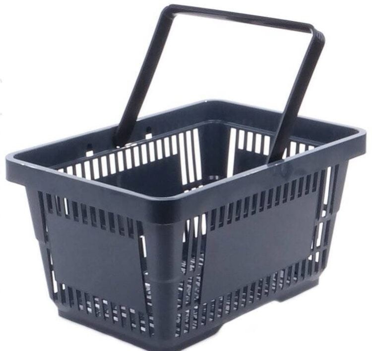 Koszyk sklepowy 22 litry grafitowy 1 rączka.JPG