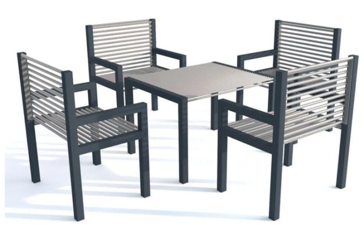 mała architektura ogrodowa, zestaw mebli ogrodowych, meble miejskie.JPG