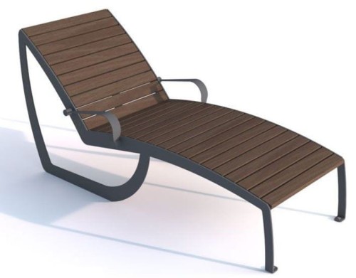 Leżak wypoczynkowy ogrodowy mała architektura ogrodowa.JPG