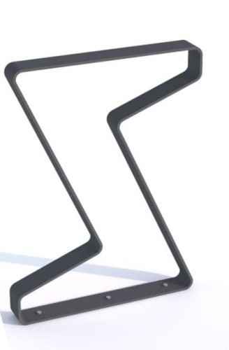 II stojak rowerowy z płaskownika, parking rowerowy, mała architektura.JPG