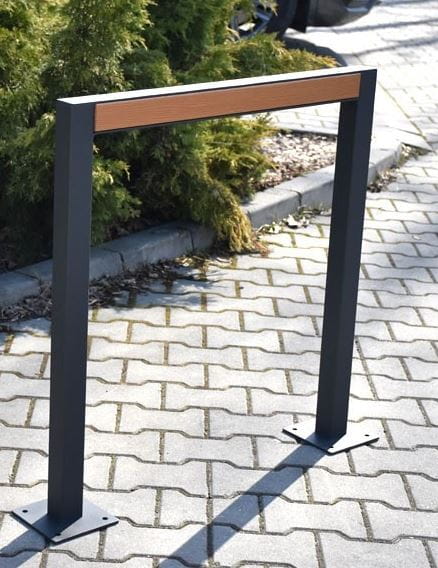 Nowoczesny stojak rowerowy U-29 na 2 stanowiska stal nierdzewna