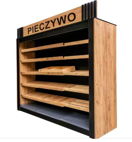 Regał na pieczywo Mega-M otwarty 247,5 cm dąb kraft