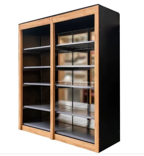 Regał na alkohol Mega-M czarny 207x72x233 cm