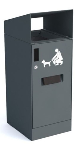 kosz na psie odchody, mała architektura.JPG