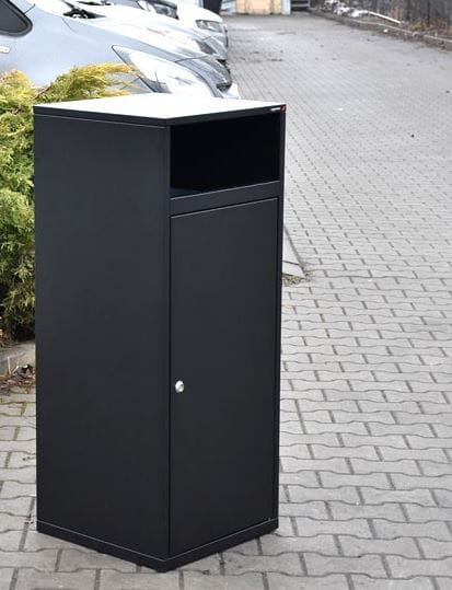 Kosz parkowy Apis 120 l opróżnianie z boku