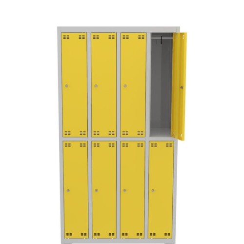 Metalowa szafka szkolna SLIM 8-drzwiowa