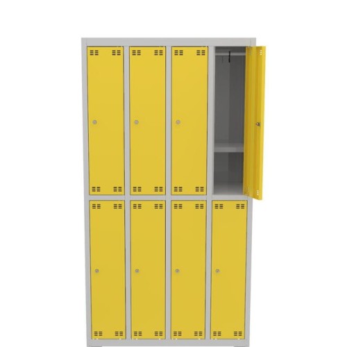 Metalowa szafka szkolna SLIM 8D szerokość 97 cm