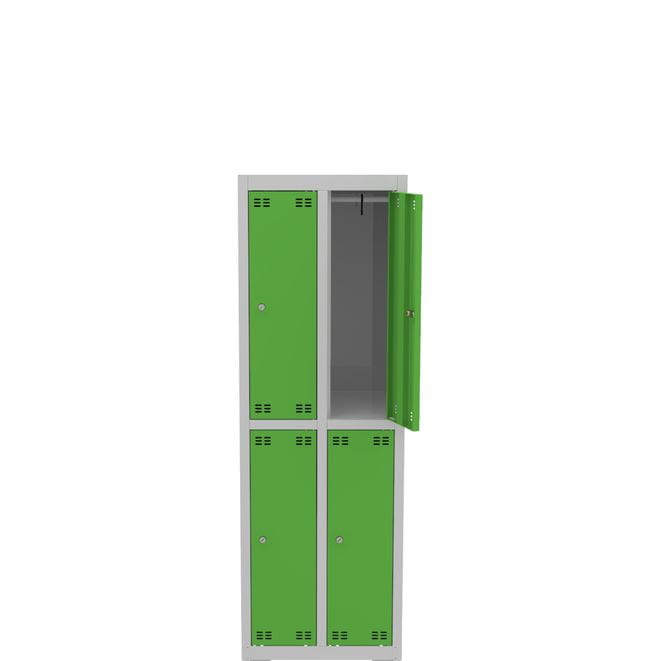 Metalowa szafka szkolna SLIM 4-drzwiowa