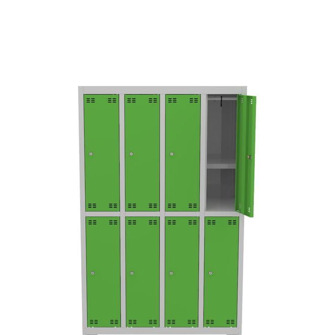 Metalowa szafka szkolna SLIM 8D szerokość 97 cm