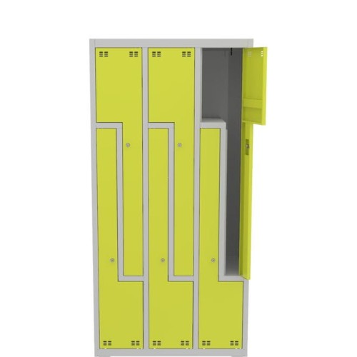 Szafka ubraniowa 6-drzwiowa PROFI L6 szerokość 88,5 cm