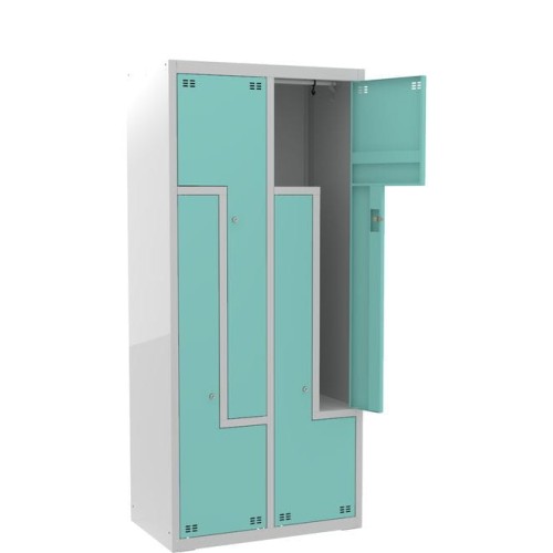 Szafa ubraniowa metalowa PROFI L4 z drzwiami typu L 80 cm