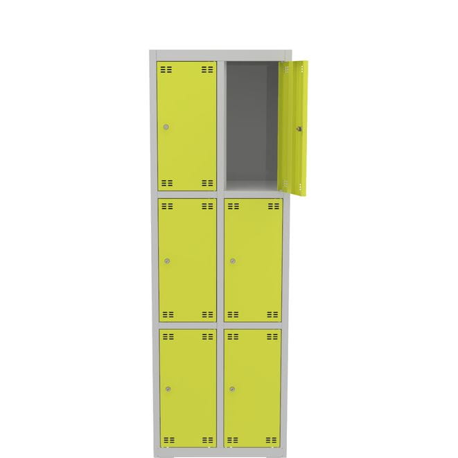 Metalowa szafka skrytkowa PROFI B6/3 6-drzwiowa