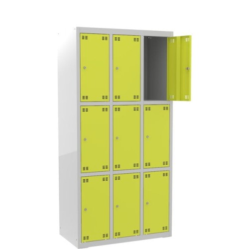 Szafka skrytkowa PROFI B9/3 metalowa 9-drzwiowa