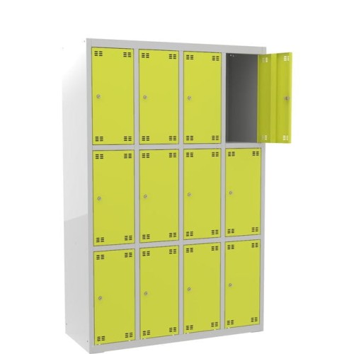 Szafka skrytkowa PROFI B12/3 metalowa 12-drzwiowa