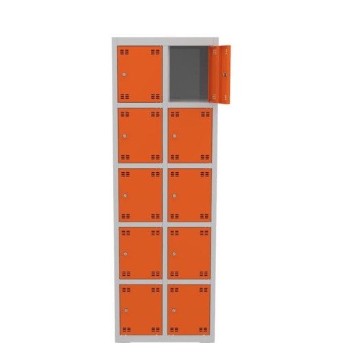 Szafka skrytkowa PROFI B10/5 180x60x49 cm szara