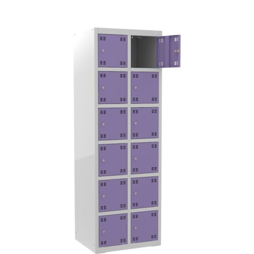 Szafka skrytkowa PROFI B12/6 metalowa 12-drzwiowa