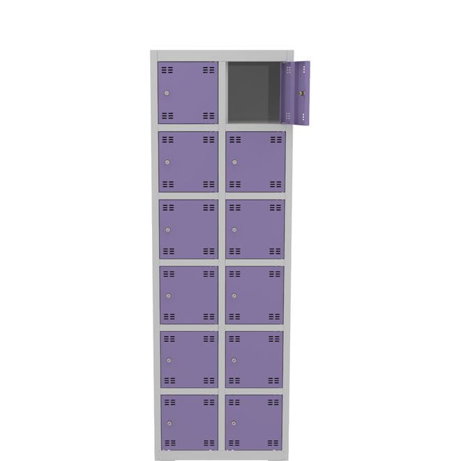 Szafka skrytkowa PROFI B12/6 180x60 cm szara