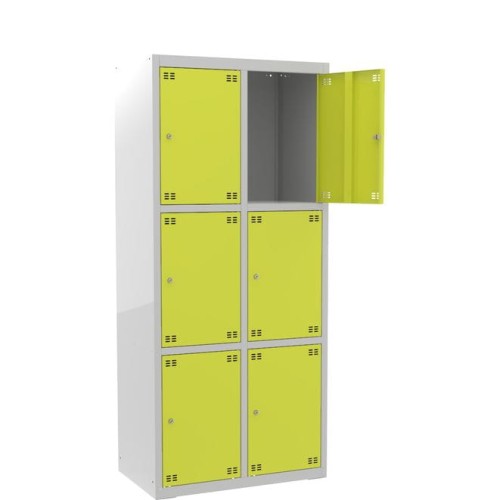 Szafka skrytkowa PROFI B6/3 metalowa 6-drzwiowa