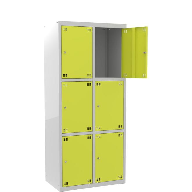 Szafka skrytkowa PROFI B6/3 metalowa 6-drzwiowa