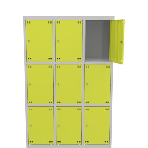 Metalowa szafka skrytkowa PROFI B9/3 3x3