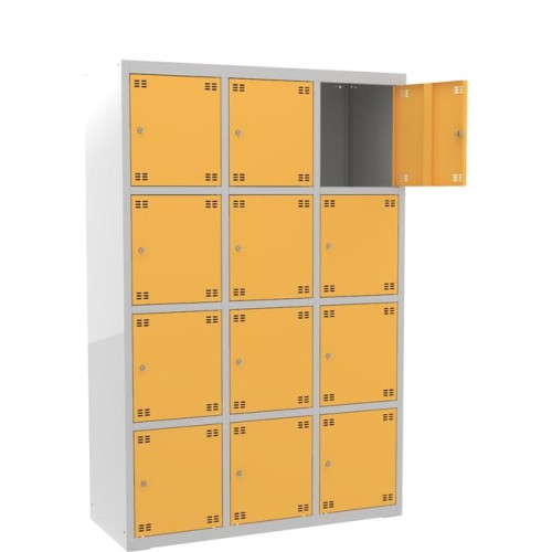 Szafka skrytkowa PROFI B12/4 metalowa 12-drzwiowa