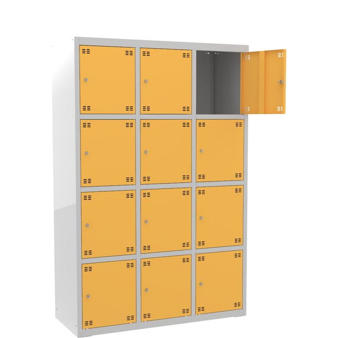Szafka skrytkowa PROFI B12/4 metalowa 12-drzwiowa