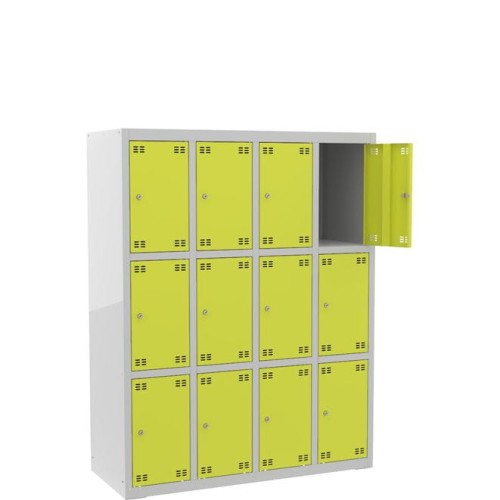 Szafka skrytkowa PROFI B12/3 metalowa 12-drzwiowa