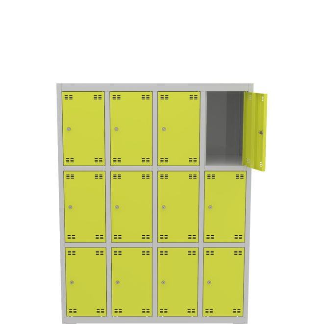 Metalowa szafka skrytkowa PROFI 117 cm szerokości