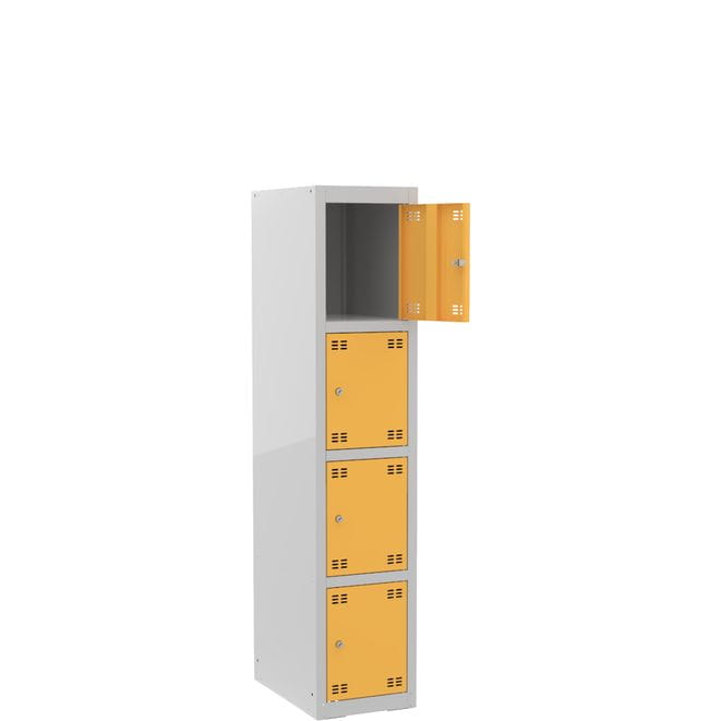Szafka skrytkowa PROFI B4/4 metalowa 4-drzwiowa szara