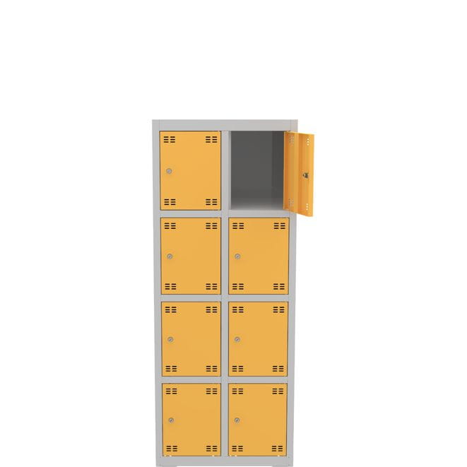 Szafka skrytkowa PROFI B8/4 150x60x49 cm szara